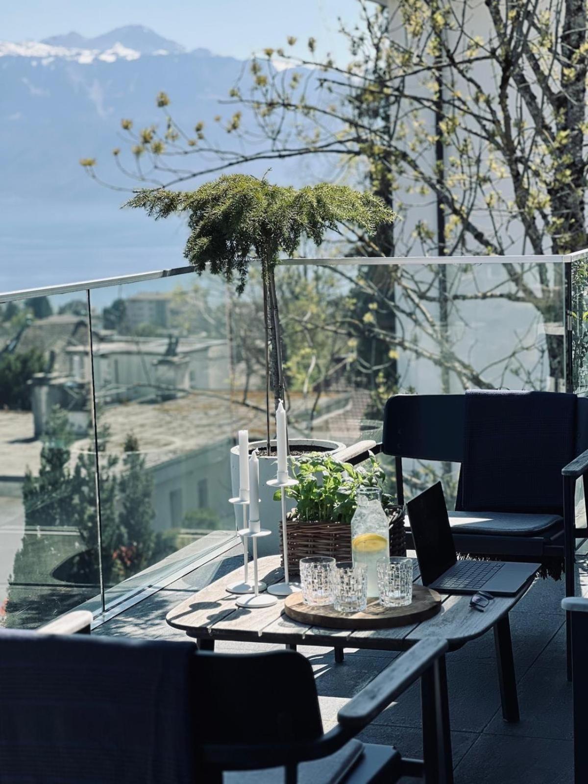 New Luxury Lake View Apartment - Lausanne Exteriör bild